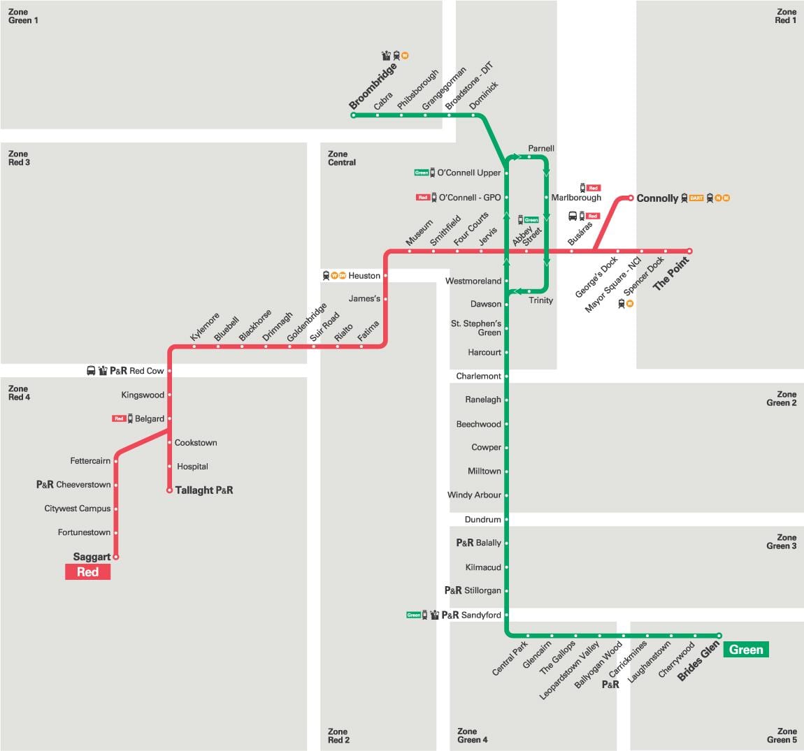 karte Luas green line
