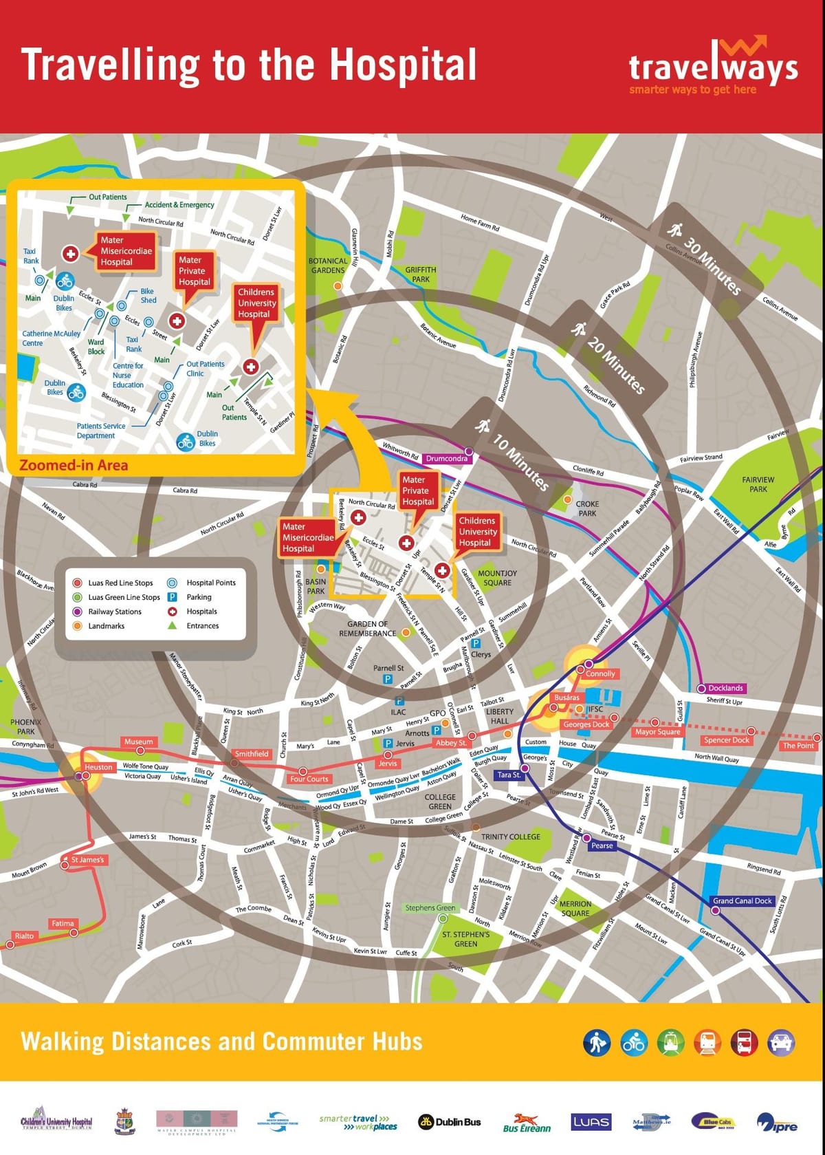 mater slimnīcā Dublinā karte