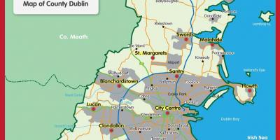 Karte Dublin county
