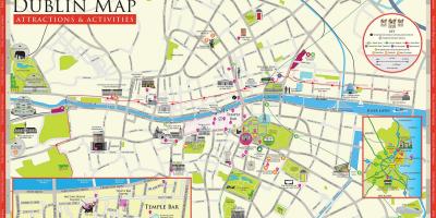 Karte Dublina atrakcijas