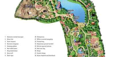 Karte Dublinas zoodārzs